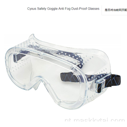 Óculos de proteção respiráveis ​​médicos